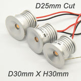 IP65 1W Mini LED Downlight DC 12V Kitchen Home Hotel Lighting D15mm Cut Recessed Ceiling Lamp for Wine Bedroom Cabinet Light