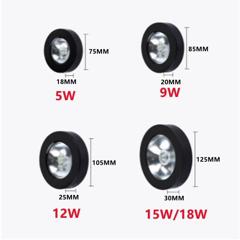 Surface Mounted Ultra-Thin LED Downlights 5W 9W 12W 15W 18W COB ceiling without driver Spot lights AC90-260V Wardrobe, bookcase lamp