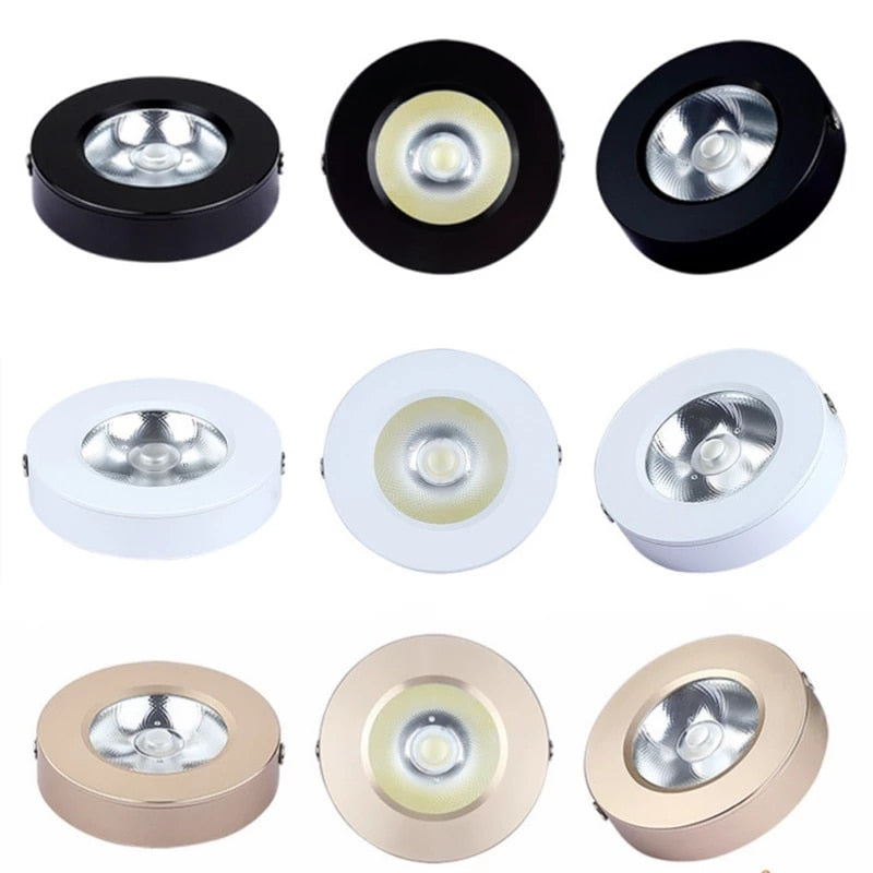 Surface Mounted Ultra-Thin LED Downlights 5W 9W 12W 15W 18W COB ceiling without driver Spot lights AC90-260V Wardrobe, bookcase lamp