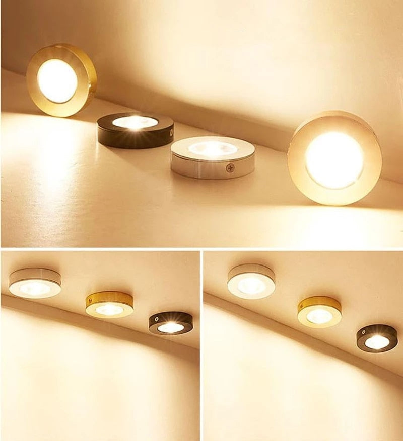 Surface Mounted Ultra-Thin LED Downlights 5W 9W 12W 15W 18W COB ceiling without driver Spot lights AC90-260V Wardrobe, bookcase lamp