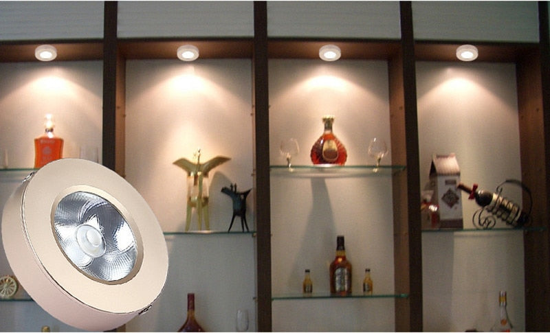 Surface Mounted Ultra-Thin LED Downlights 5W 9W 12W 15W 18W COB ceiling without driver Spot lights AC90-260V Wardrobe, bookcase lamp