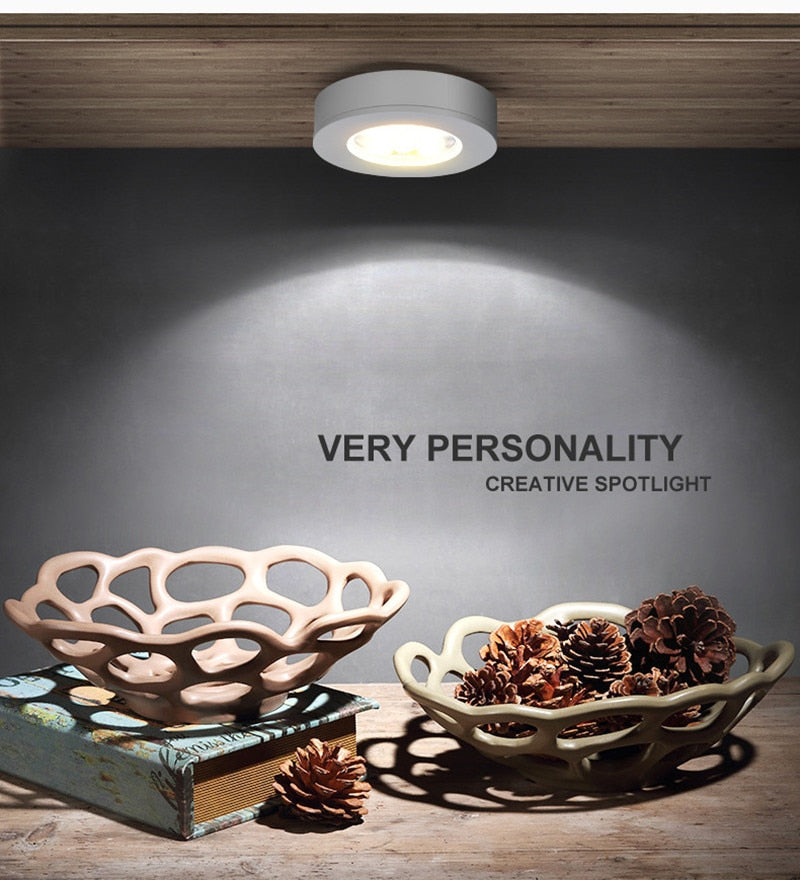 Surface Mounted Ultra-Thin LED Downlights 5W 9W 12W 15W 18W COB ceiling without driver Spot lights AC90-260V Wardrobe, bookcase lamp