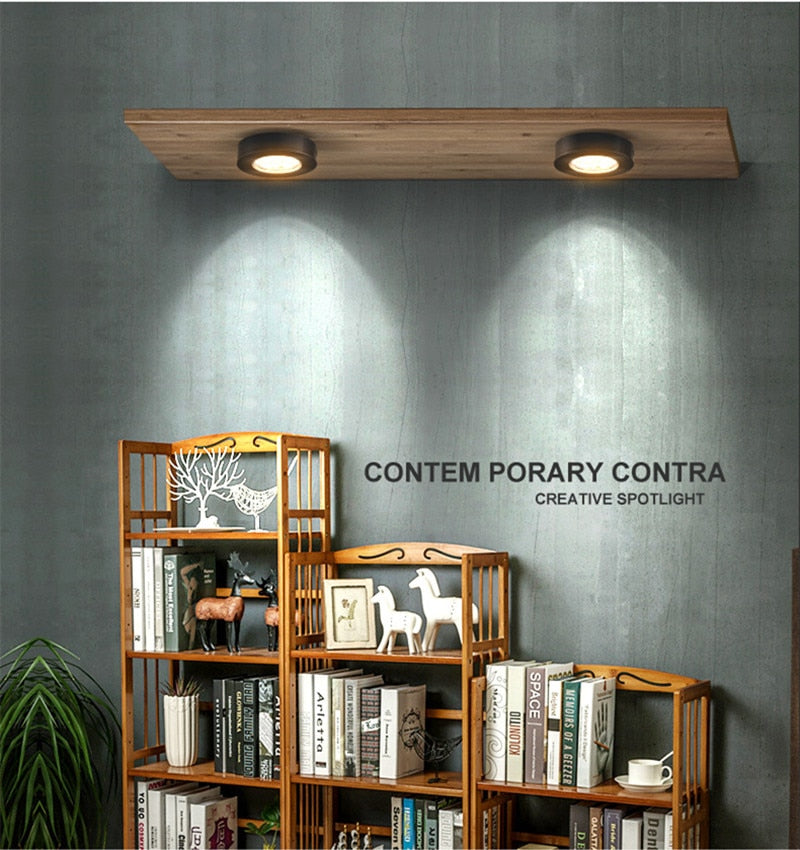 Surface Mounted Ultra-Thin LED Downlights 5W 9W 12W 15W 18W COB ceiling without driver Spot lights AC90-260V Wardrobe, bookcase lamp