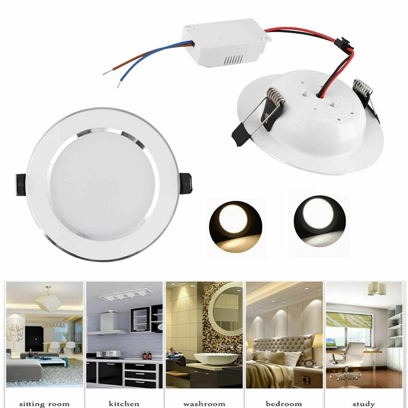 Dimmable LED Recessed Ceiling Downlight 18W 15W 12W 9W 7W 5W 3W Light Lamp 110V 220V With Driver Spot Light Indoor Lighting