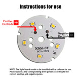 LED Chip 240-260mA 5pcs/lot Rail Light Source 3w 5w 7w 9w 12w 18w Lamp Board 2835 Lens Warm White For Downlight Ceiling Light