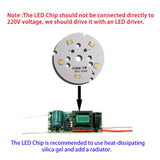 LED Chip 240-260mA 5pcs/lot Rail Light Source 3w 5w 7w 9w 12w 18w Lamp Board 2835 Lens Warm White For Downlight Ceiling Light