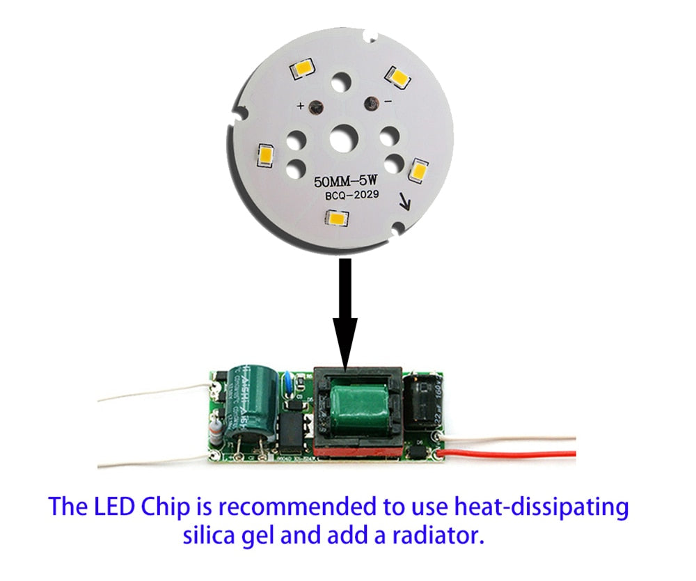 LED Chip 240-260mA 5pcs/lot Rail Light Source 3w 5w 7w 9w 12w 18w Lamp Board 2835 Lens Warm White For Downlight Ceiling Light