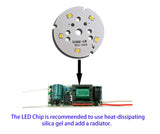 LED Chip 240-260mA 5pcs/lot Rail Light Source 3w 5w 7w 9w 12w 18w Lamp Board 2835 Lens Warm White For Downlight Ceiling Light