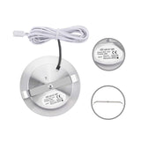 LED Under Cabinet Light Remote Control 8/6/4/3pcs Dimmable Puck Night Lamp Kit for Counter Cupboard Wardrobe Shelf Downlight