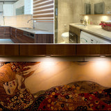 LED Under Cabinet Light Remote Control 8/6/4/3pcs Dimmable Puck Night Lamp Kit for Counter Cupboard Wardrobe Shelf Downlight