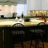 LED Under Cabinet Light Remote Control 8/6/4/3pcs Dimmable Puck Night Lamp Kit for Counter Cupboard Wardrobe Shelf Downlight