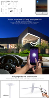 LED Smart Downlight Chandelier RGB+WW+CW Smart Life Tuya APP WiFi Voice Control Indoor Light 9W 110V-220V