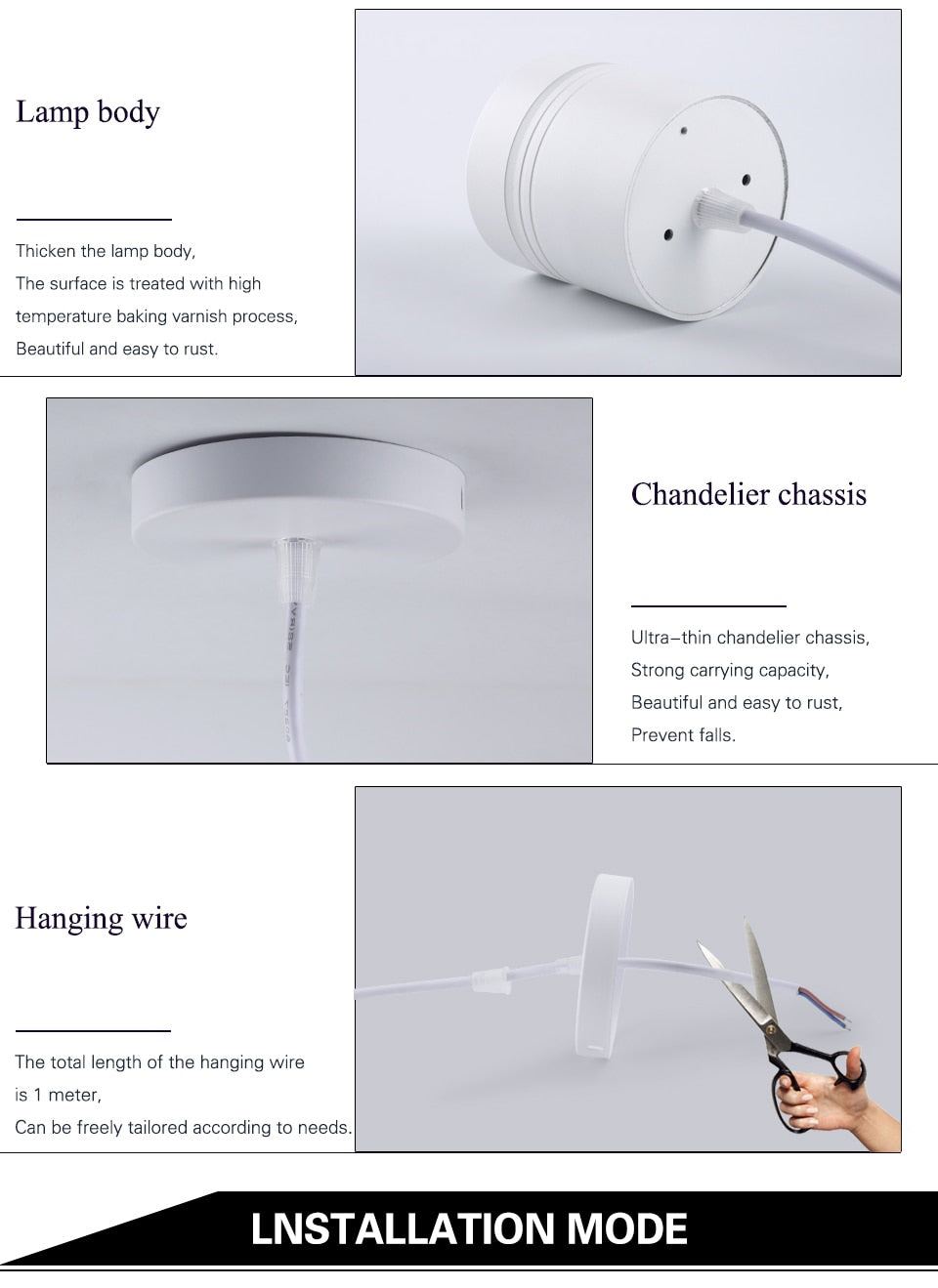 LED Smart Downlight Chandelier RGB+WW+CW Smart Life Tuya APP WiFi Voice Control Indoor Light 9W 110V-220V