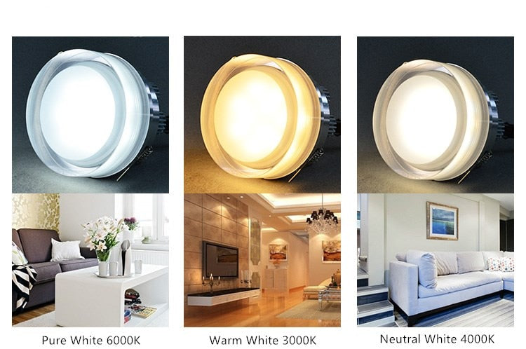 LED Acrylic Downlight Round Crystal led ceiling lamp Hallway Decor Lamp Round NEW