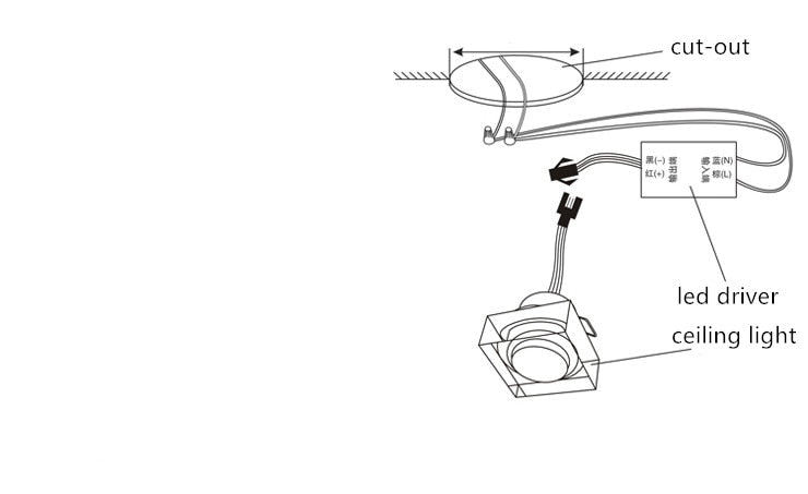 LED Acrylic Downlight Round Crystal led ceiling lamp Hallway Decor Lamp Round NEW
