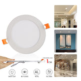 LED ceiling light Ultra thin 3W/6W/9W/12W/15W/18W/24W LED Ceiling Recessed Grid Downlight / Slim Round/Home Decor Bedroom Kitche