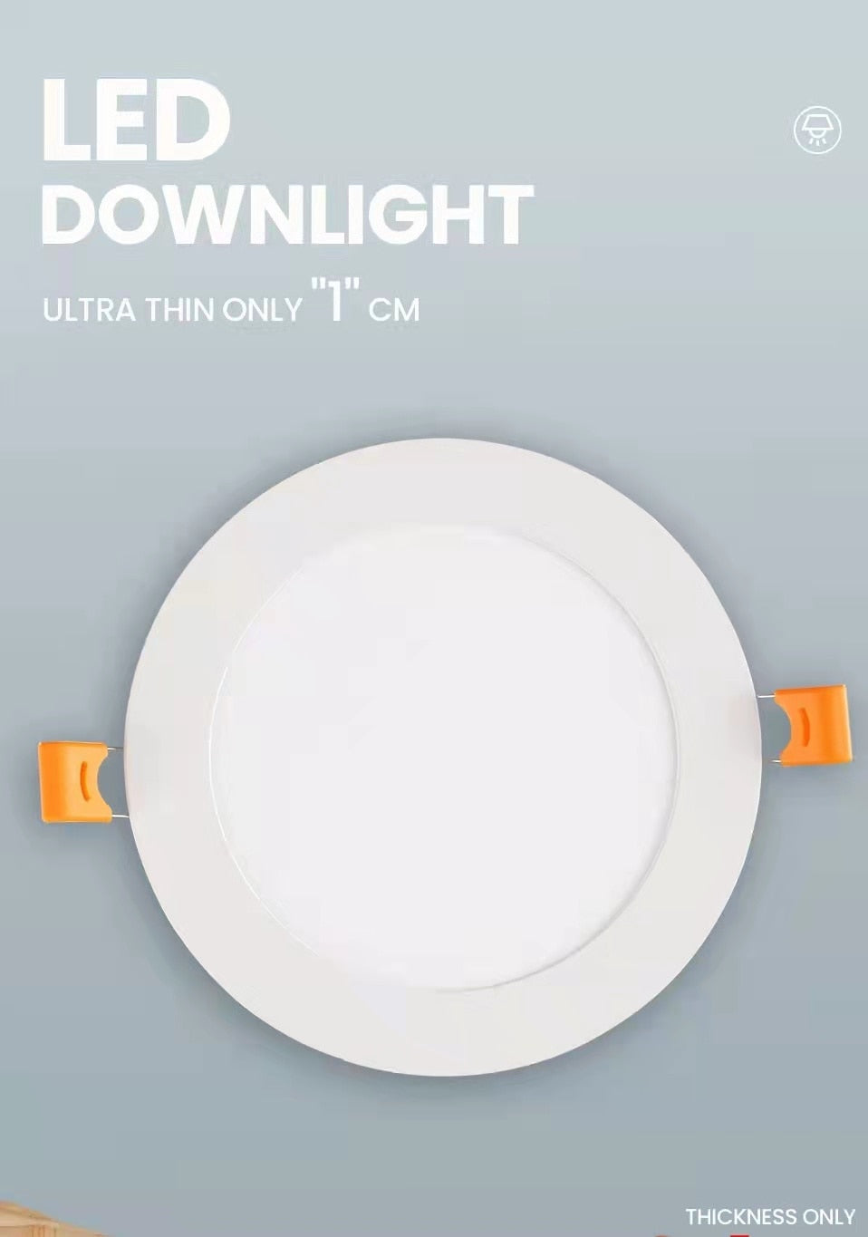 LED ceiling light Ultra thin 3W/6W/9W/12W/15W/18W/24W LED Ceiling Recessed Grid Downlight / Slim Round/Home Decor Bedroom Kitche