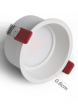 Downlight Hole Embedded Household Hotel Aisle Shop Commercial Narrow Edge Anti Glare Led Three Color Ceiling Downlight