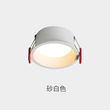 Downlight Hole Embedded Household Hotel Aisle Shop Commercial Narrow Edge Anti Glare Led Three Color Ceiling Downlight