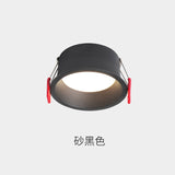 Downlight Hole Embedded Household Hotel Aisle Shop Commercial Narrow Edge Anti Glare Led Three Color Ceiling Downlight