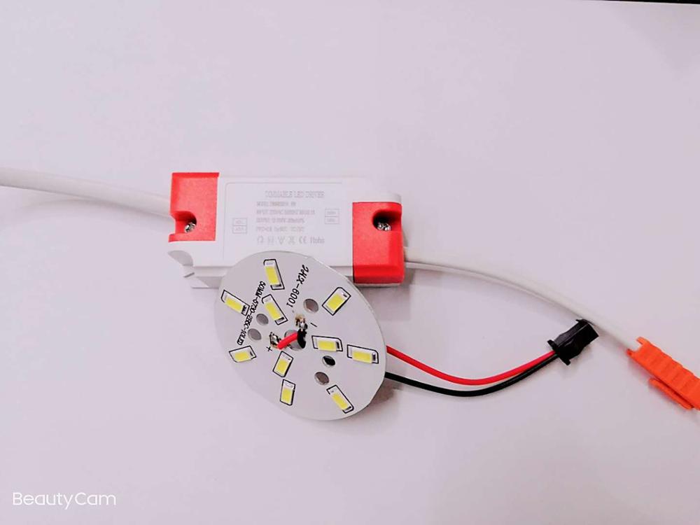 LED Downlight 3W 5W 7W 12W 18W 24W 5730 SMD Light Board Led Lamp Panel For Ceiling Downlight + AC 100-265V LED power supply driver Dimmable