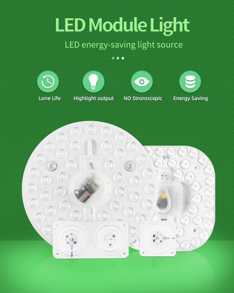 K-RU 12W-36W Magnetic LED Module Light 220V 240V Led Downlight Magnet Accessory Octopus Plate Ring 16W 20W Led Lamp For Ceiling