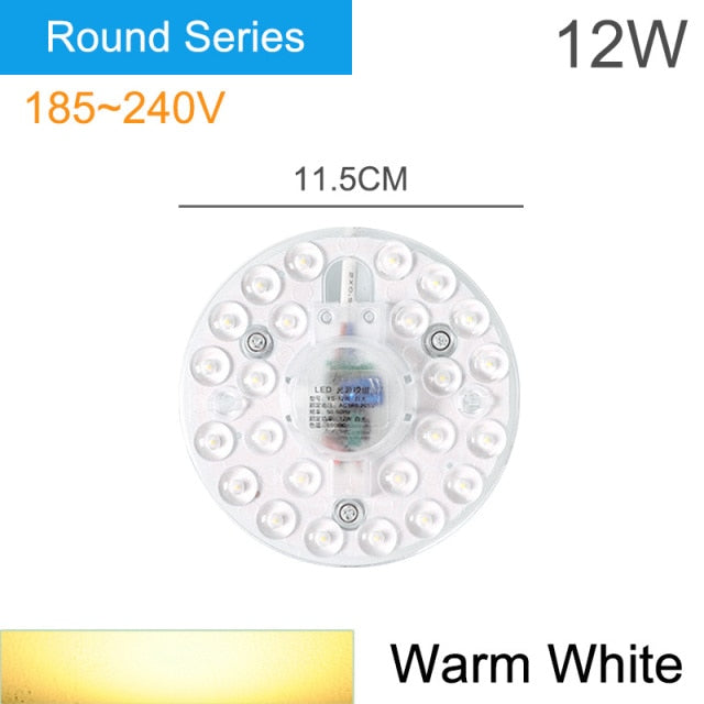 K-RU 12W-36W Magnetic LED Module Light 220V 240V Led Downlight Magnet Accessory Octopus Plate Ring 16W 20W Led Lamp For Ceiling