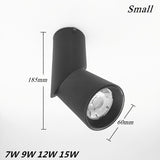 Dimmable Rotating LED Downlights 7W9W12W15W COB LED Ceiling Spot Lights AC110-220V LED Wall Lamp Warm Cold White Indoor Lighting