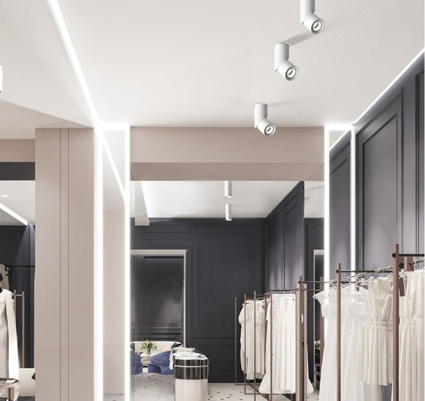 Dimmable Rotating LED Downlights 7W9W12W15W COB LED Ceiling Spot Lights AC110-220V LED Wall Lamp Warm Cold White Indoor Lighting