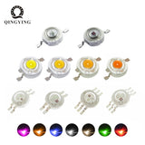 High Power LED Light-Emitting Diode LEDs Chip SMD 50pcs 1W 3W Warm White Red Green Blue Yellow For SpotLight Downlight Lamp Bulb