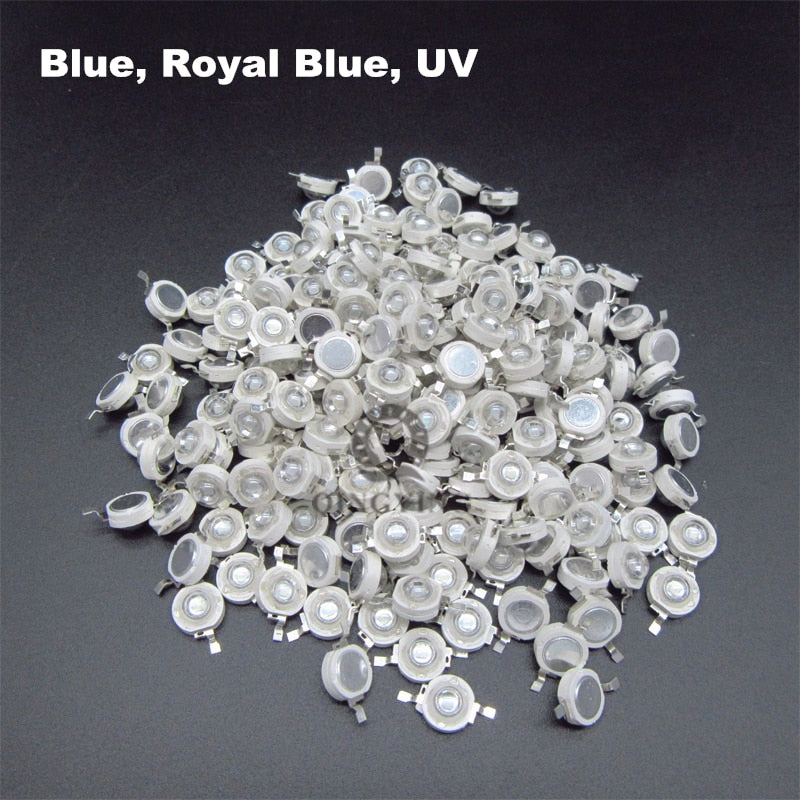 High Power LED Light-Emitting Diode LEDs Chip SMD 50pcs 1W 3W Warm White Red Green Blue Yellow For SpotLight Downlight Lamp Bulb