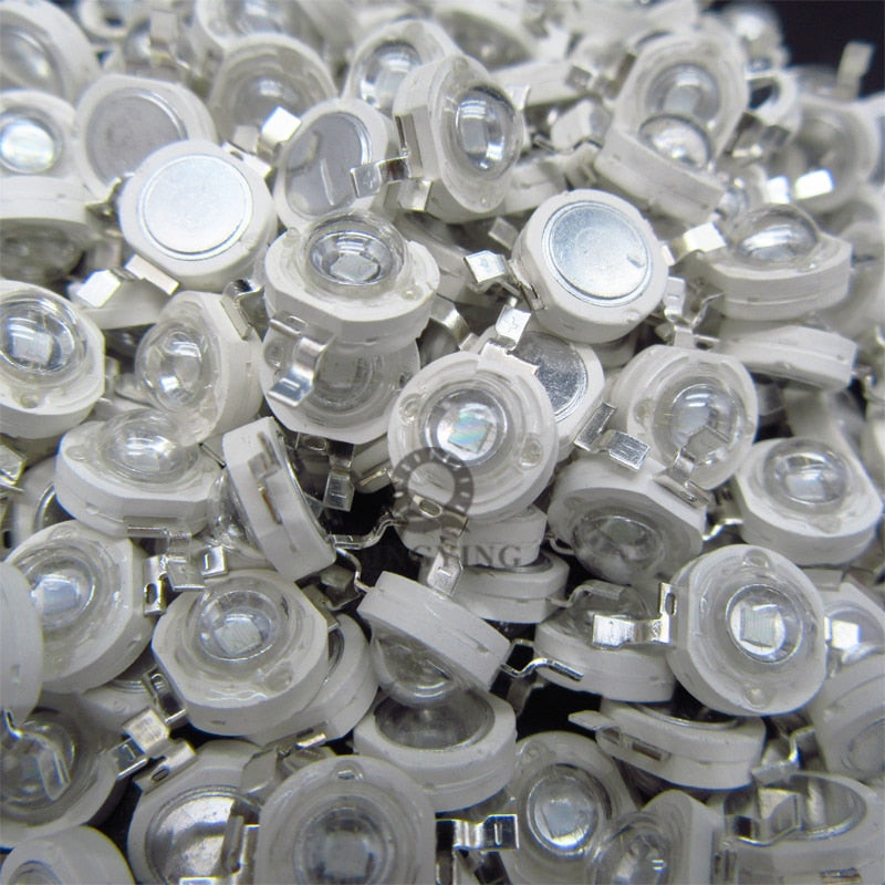 High Power LED Light-Emitting Diode LEDs Chip SMD 50pcs 1W 3W Warm White Red Green Blue Yellow For SpotLight Downlight Lamp Bulb