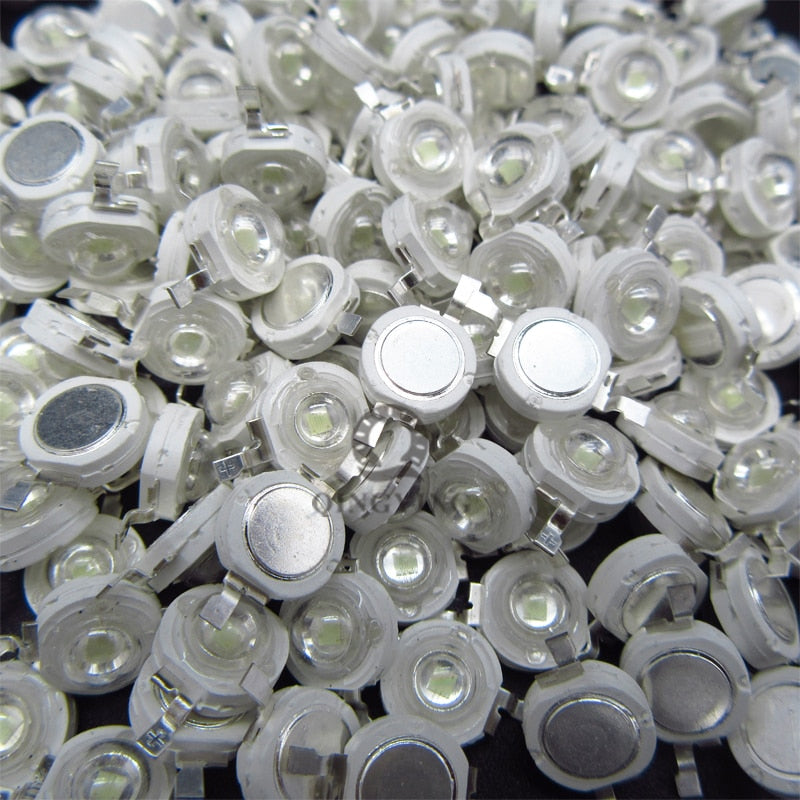 High Power LED Light-Emitting Diode LEDs Chip SMD 50pcs 1W 3W Warm White Red Green Blue Yellow For SpotLight Downlight Lamp Bulb