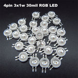 High Power LED Light-Emitting Diode LEDs Chip SMD 50pcs 1W 3W Warm White Red Green Blue Yellow For SpotLight Downlight Lamp Bulb