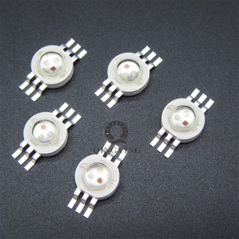 High Power LED Light-Emitting Diode LEDs Chip SMD 50pcs 1W 3W Warm White Red Green Blue Yellow For SpotLight Downlight Lamp Bulb