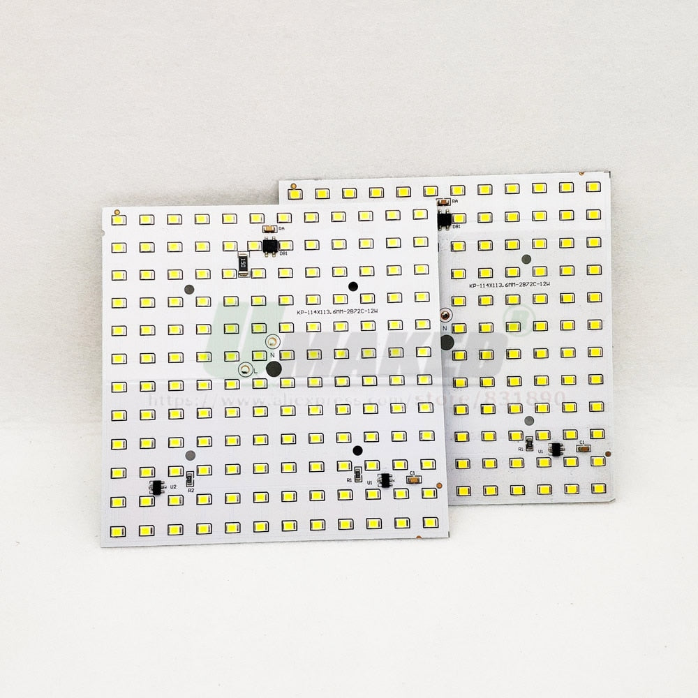 LED PCB 3W 6W 12W 5pcs/lot AC220V LED Downlight Module Aluminum plate White/Warm SMD2835 Smart IC Driver For Spotlight Lamps DIY