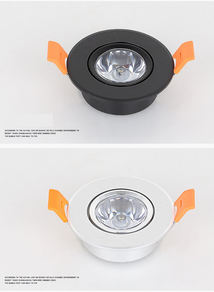 LED Ceiling Downlight RGB 3W Dimmable DC12V Recessed LED Spot Light Cabinet Showcase Lamp 220V Led Bulb With Remote Control