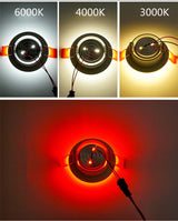 LED Ceiling Downlight RGB 3W Dimmable DC12V Recessed LED Spot Light Cabinet Showcase Lamp 220V Led Bulb With Remote Control