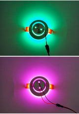 LED Ceiling Downlight RGB 3W Dimmable DC12V Recessed LED Spot Light Cabinet Showcase Lamp 220V Led Bulb With Remote Control