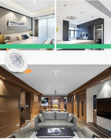 LED Ceiling Downlight RGB 3W Dimmable DC12V Recessed LED Spot Light Cabinet Showcase Lamp 220V Led Bulb With Remote Control