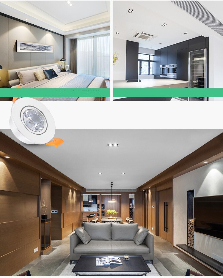 LED Ceiling Downlight RGB 3W Dimmable DC12V Recessed LED Spot Light Cabinet Showcase Lamp 220V Led Bulb With Remote Control