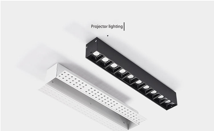 Frameless LED Ceiling Lamp Track Light Recessed Dimmable Downlight Led Ceiling Light Interior Restaurant Corridor Aluminum Lamp
