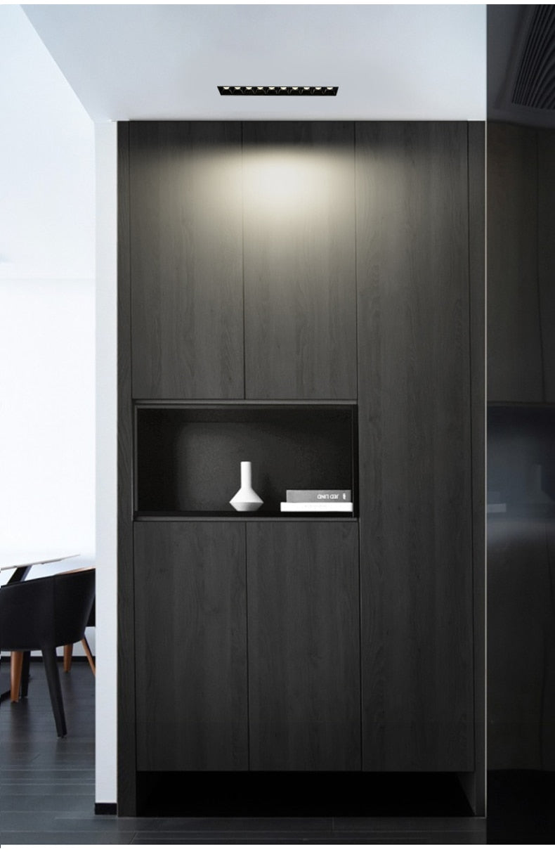 Frameless LED Ceiling Lamp Track Light Recessed Dimmable Downlight Led Ceiling Light Interior Restaurant Corridor Aluminum Lamp