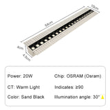 Frameless LED Ceiling Lamp Track Light Recessed Dimmable Downlight Led Ceiling Light Interior Restaurant Corridor Aluminum Lamp