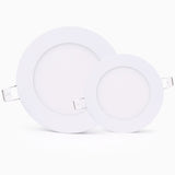 LED Panel Light Circular Downlight Recessed Bathroom 3W 4W 6W 9W 15W 18W 24W Ceiling Lamp AC85-265V Warm/Cold White