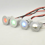 Downlight RGB 1W IP65 15mm 12V Mini LED Wall Stair Spot Light Bathroom Swimming Pool DJ Stage Sauna Kitchen Dining Spotlight