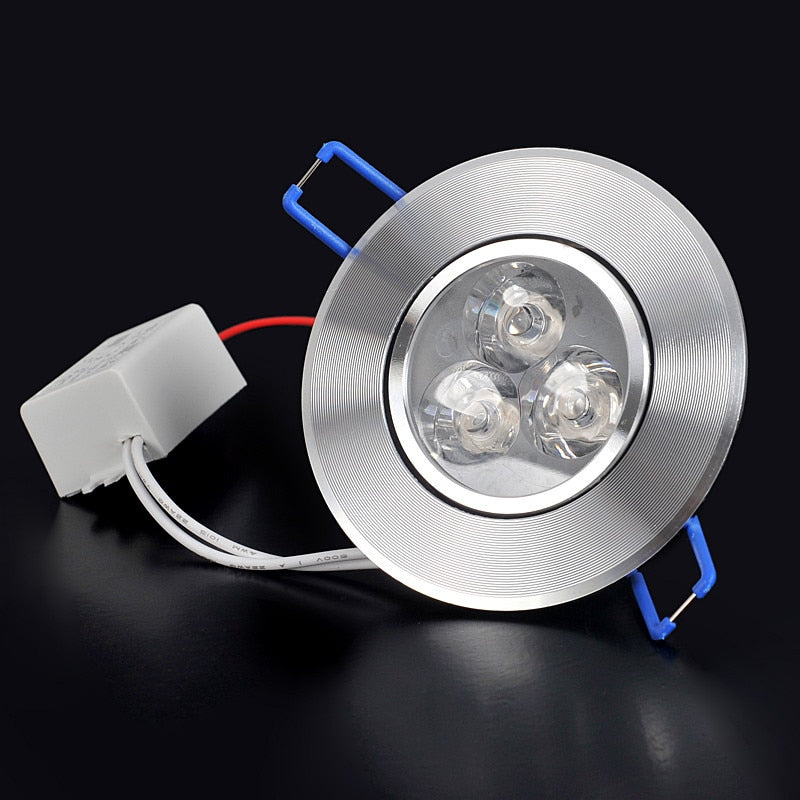 RGB Colorful LED Ceiling Downlight 3W 220V Retro Round Recessed Ceiling Lamp Bulb Bedroom Kitchen Indoor LED Spot Lighting