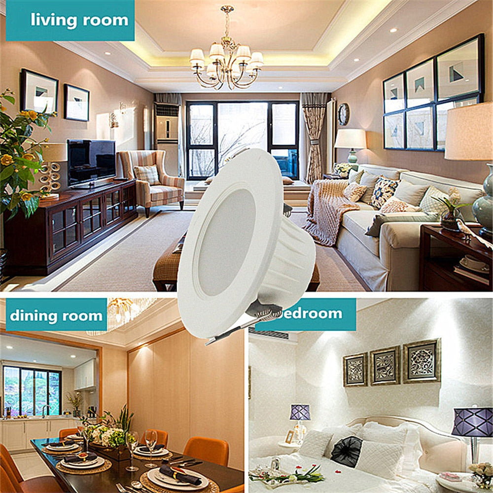 RGB Colorful LED Ceiling Downlight 3W 220V Retro Round Recessed Ceiling Lamp Bulb Bedroom Kitchen Indoor LED Spot Lighting