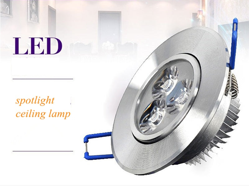 RGB Colorful LED Ceiling Downlight 3W 220V Retro Round Recessed Ceiling Lamp Bulb Bedroom Kitchen Indoor LED Spot Lighting