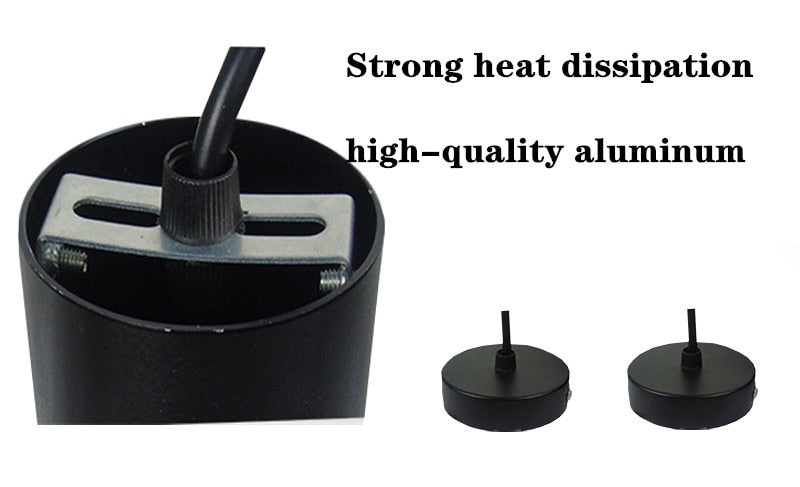 LED long light downlight 3W/7W/12W 20CM/30CM/60CM hanging COB ceiling light, long tube LED chandelier